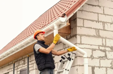 Pose et remplacement de gouttières à Cassen